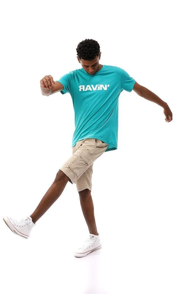 95298 Trendy Printed "Ravin" Cotton T-Shirt - Jungle