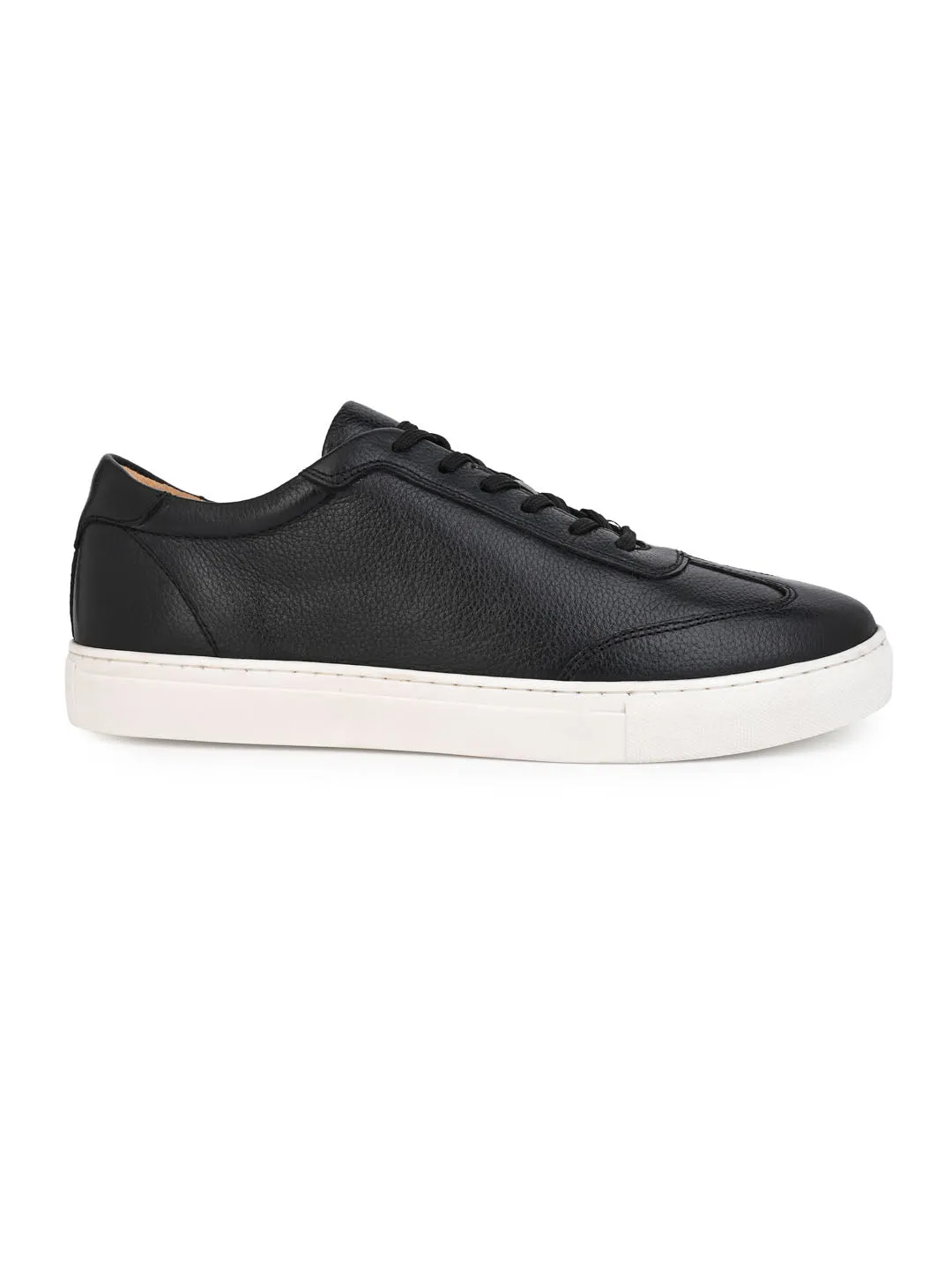 Alberto Torresi Premium Black Leather Sneakers – Ultimate Blend of Style