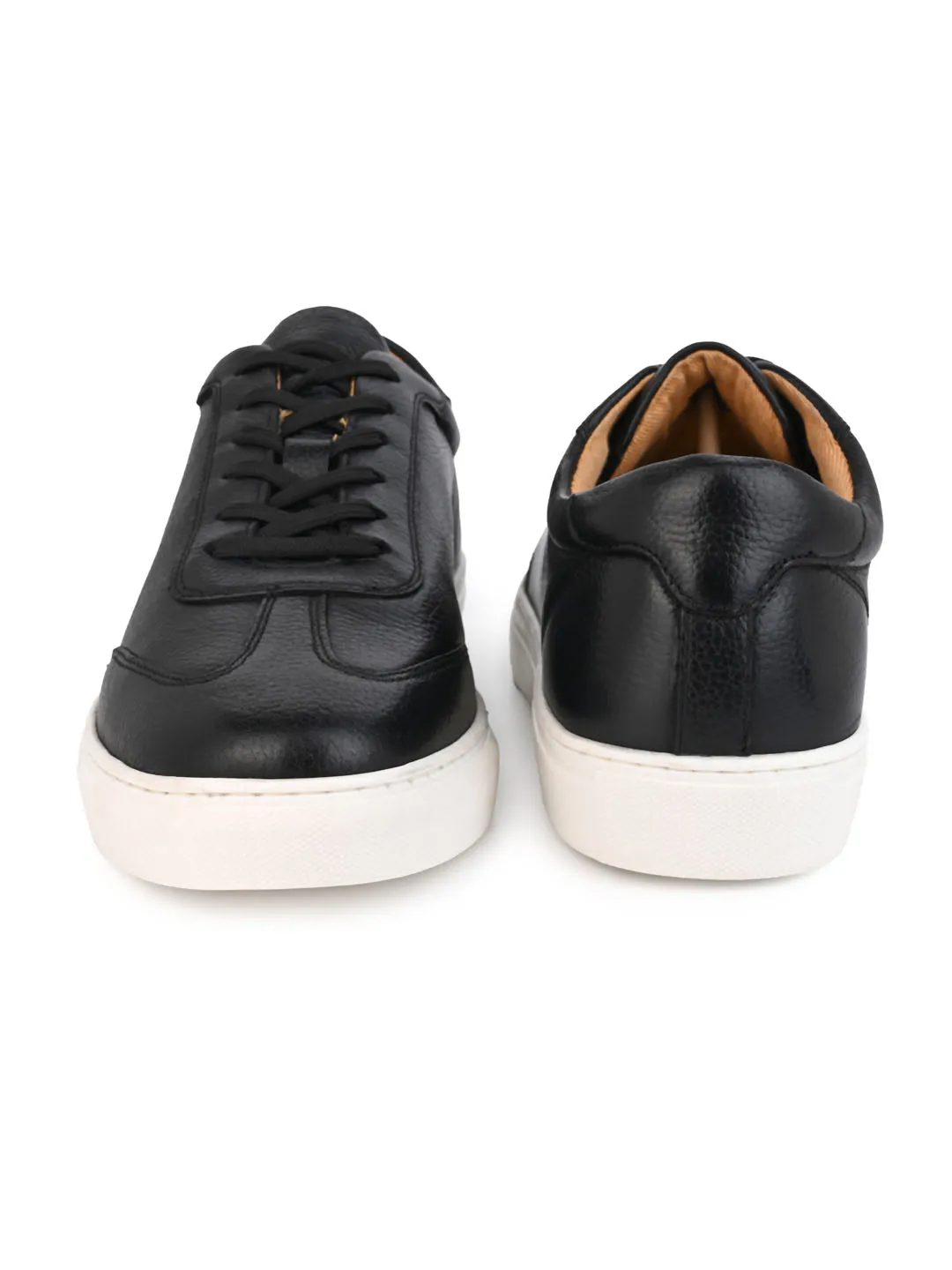 Alberto Torresi Premium Black Leather Sneakers – Ultimate Blend of Style