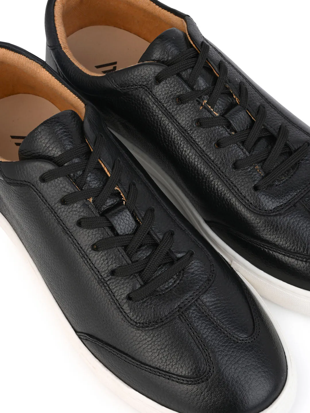 Alberto Torresi Premium Black Leather Sneakers – Ultimate Blend of Style