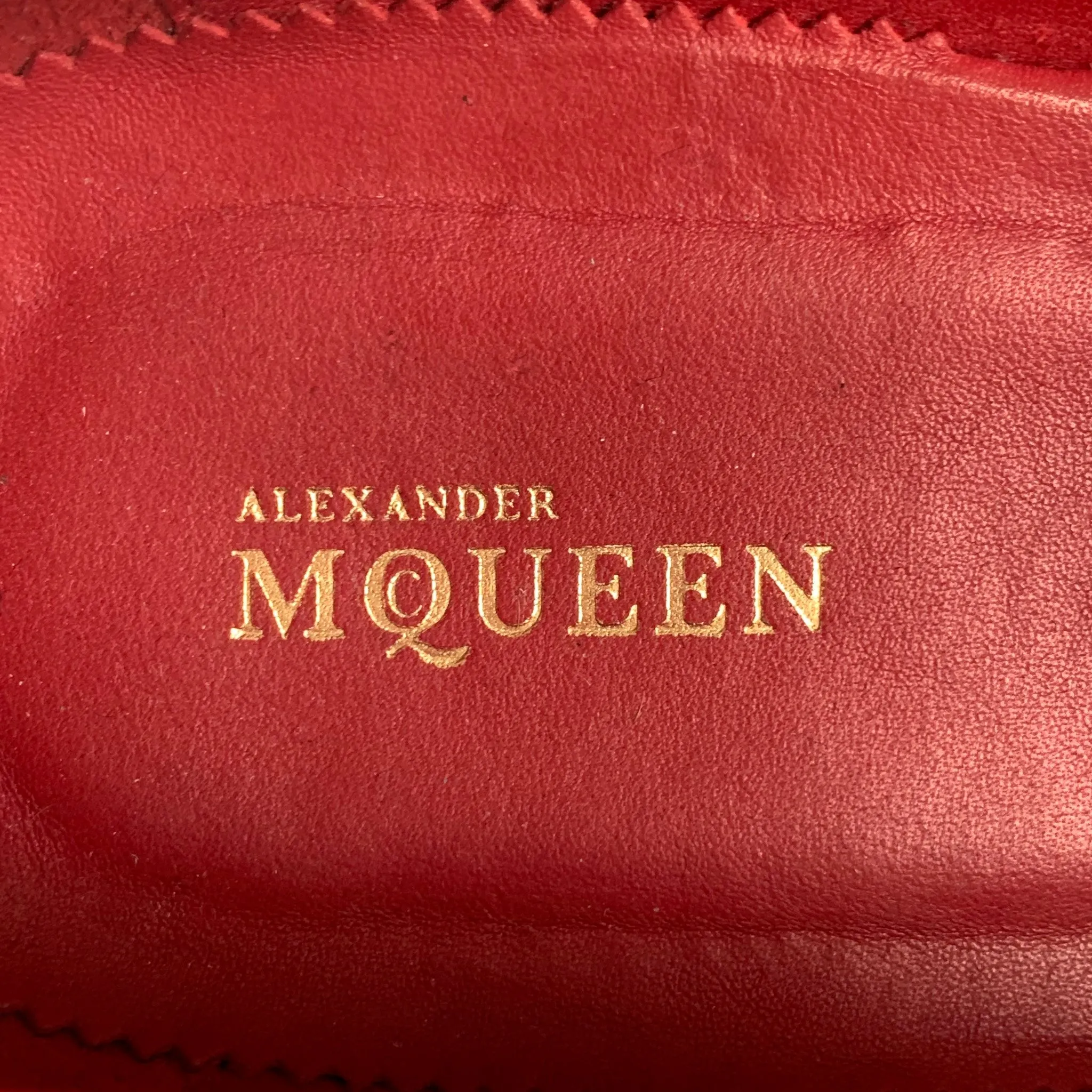 ALEXANDER MCQUEEN Fall 2013 Size 12 Red White Blue Woven Stained Glass Slip On Loafers