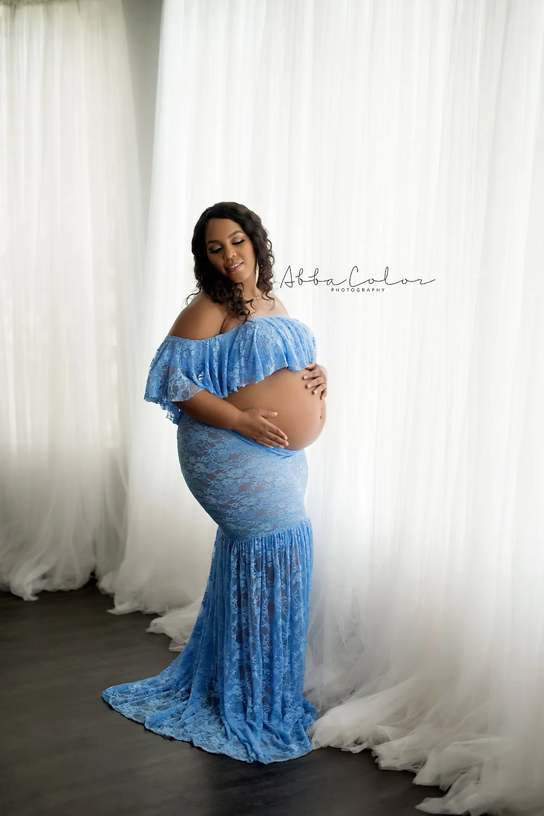 Allison Maternity Skirt • Fitted Maternity Skirt • Lace Mermaid Skirt •  Pregnancy Maxi Skirt • Maternity Skirt Dress • Pregnancy Skirt • by Sew Trendy