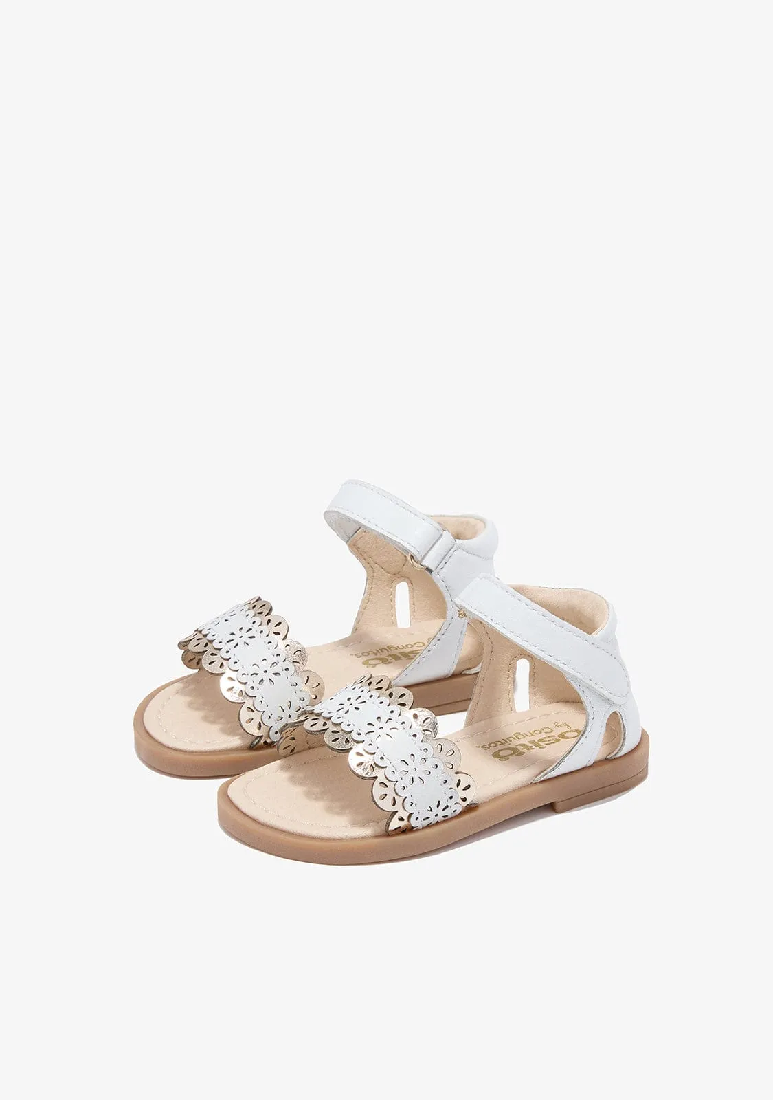 Baby´s White Buckle Sandals