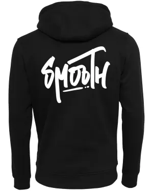 Black Hoodie / Dainty White Front Back Men