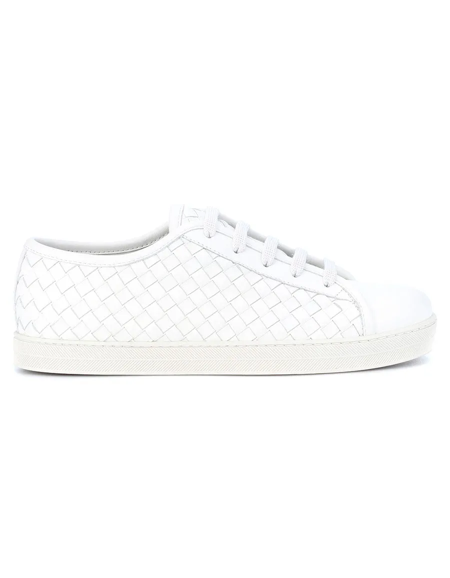 Bottega Veneta Intrecciato leather sneakers trainers Size 37 US 7 UK 4 €928 ladies