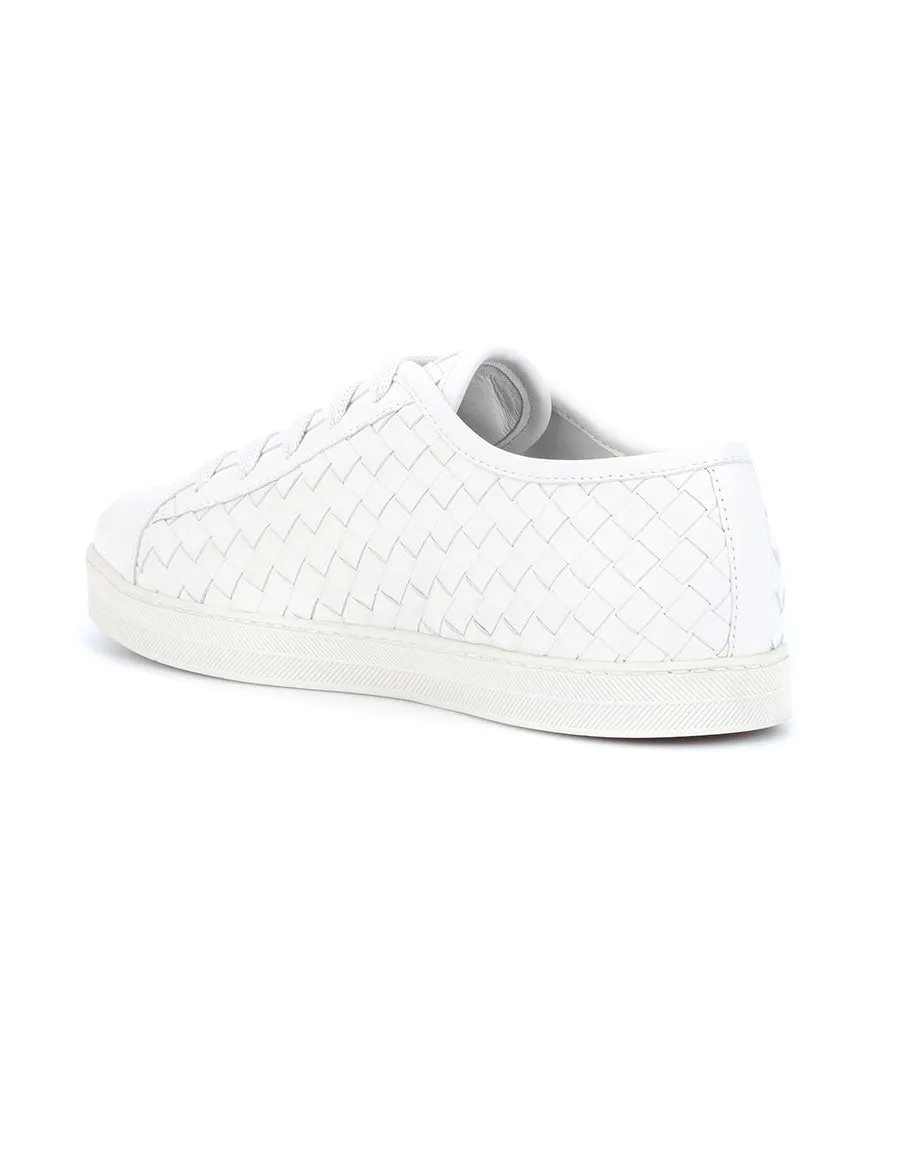 Bottega Veneta Intrecciato leather sneakers trainers Size 37 US 7 UK 4 €928 ladies