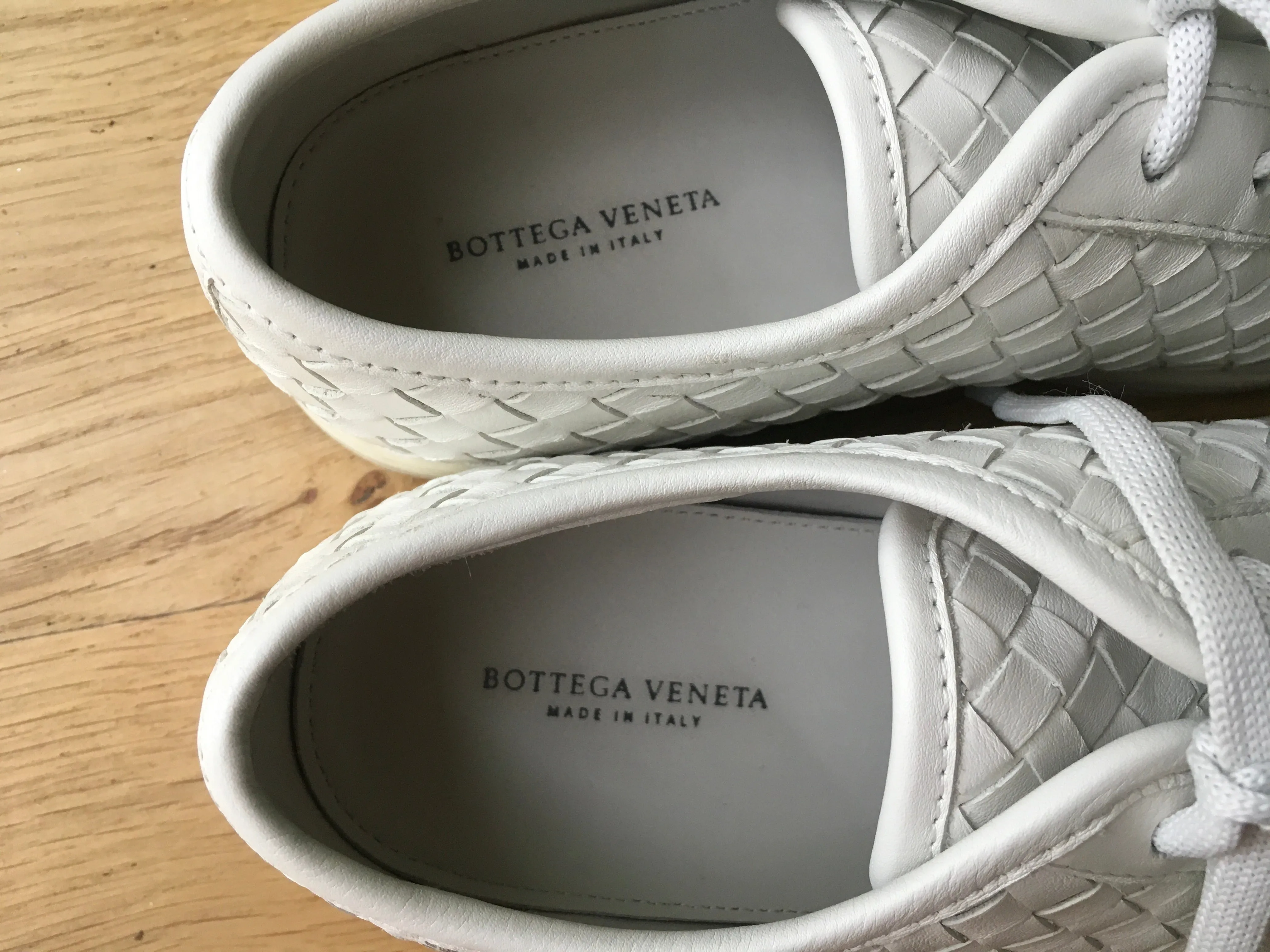 Bottega Veneta Intrecciato leather sneakers trainers Size 37 US 7 UK 4 €928 ladies