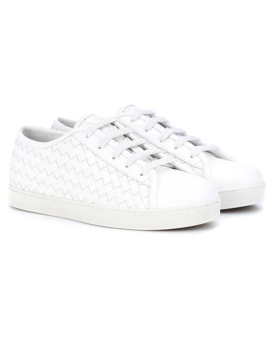 Bottega Veneta Intrecciato leather sneakers trainers Size 37 US 7 UK 4 €928 ladies