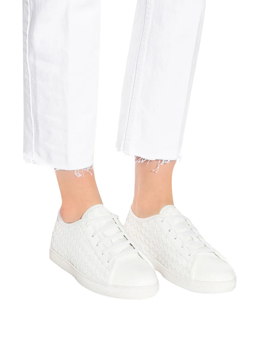 Bottega Veneta Intrecciato leather sneakers trainers Size 37 US 7 UK 4 €928 ladies