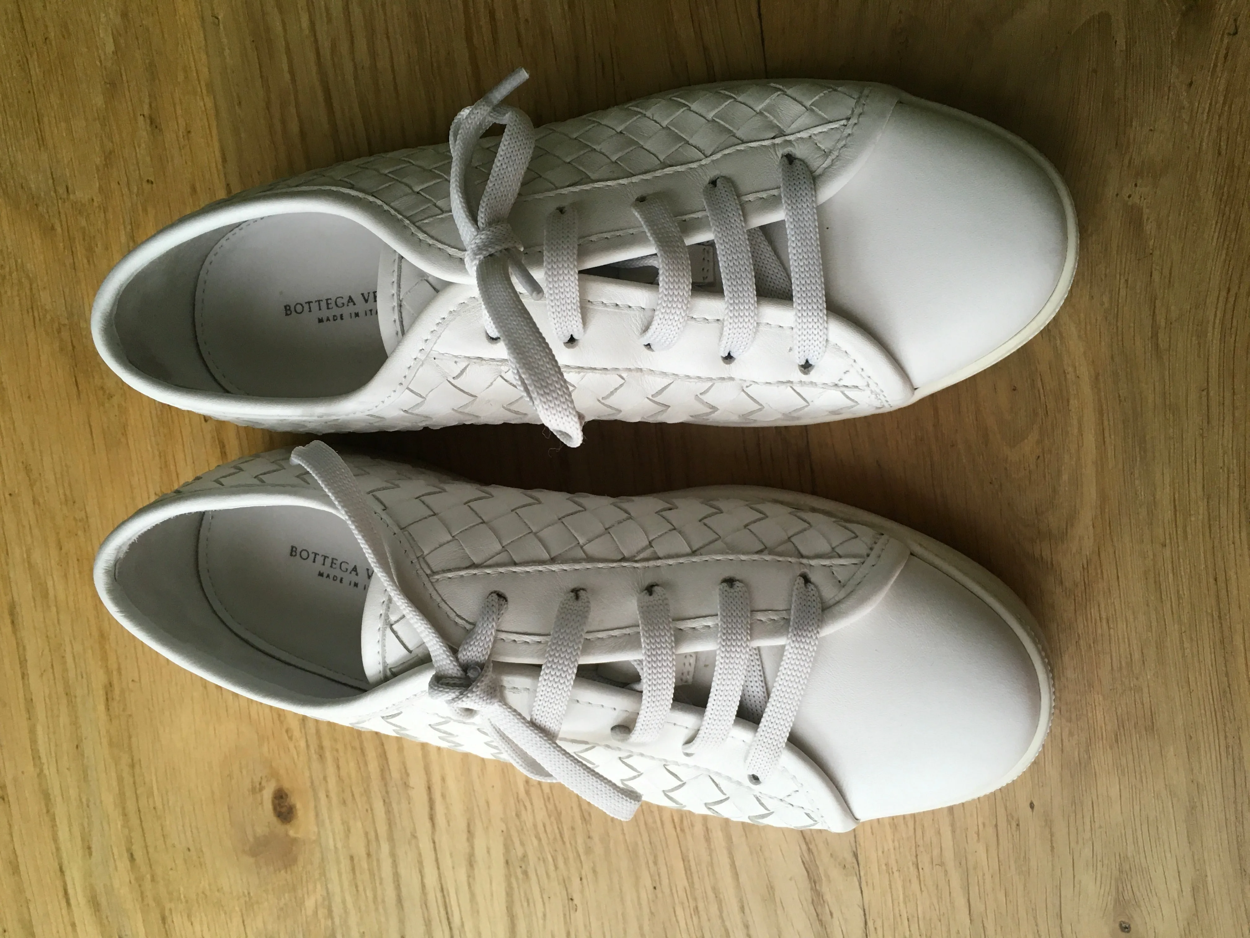 Bottega Veneta Intrecciato leather sneakers trainers Size 37 US 7 UK 4 €928 ladies