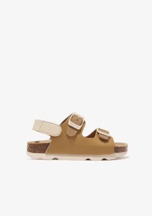 Brown Bio Buckle Sandals
