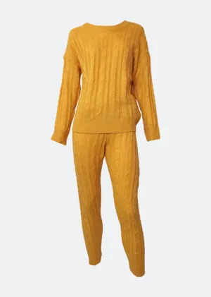 Cable Knit Two-Piece Set