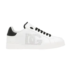 CALFSKIN PORTOFINO SNEAKERS WHITE/BLACK