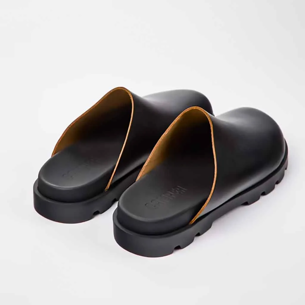Camper Brutus Clog - Black Leather