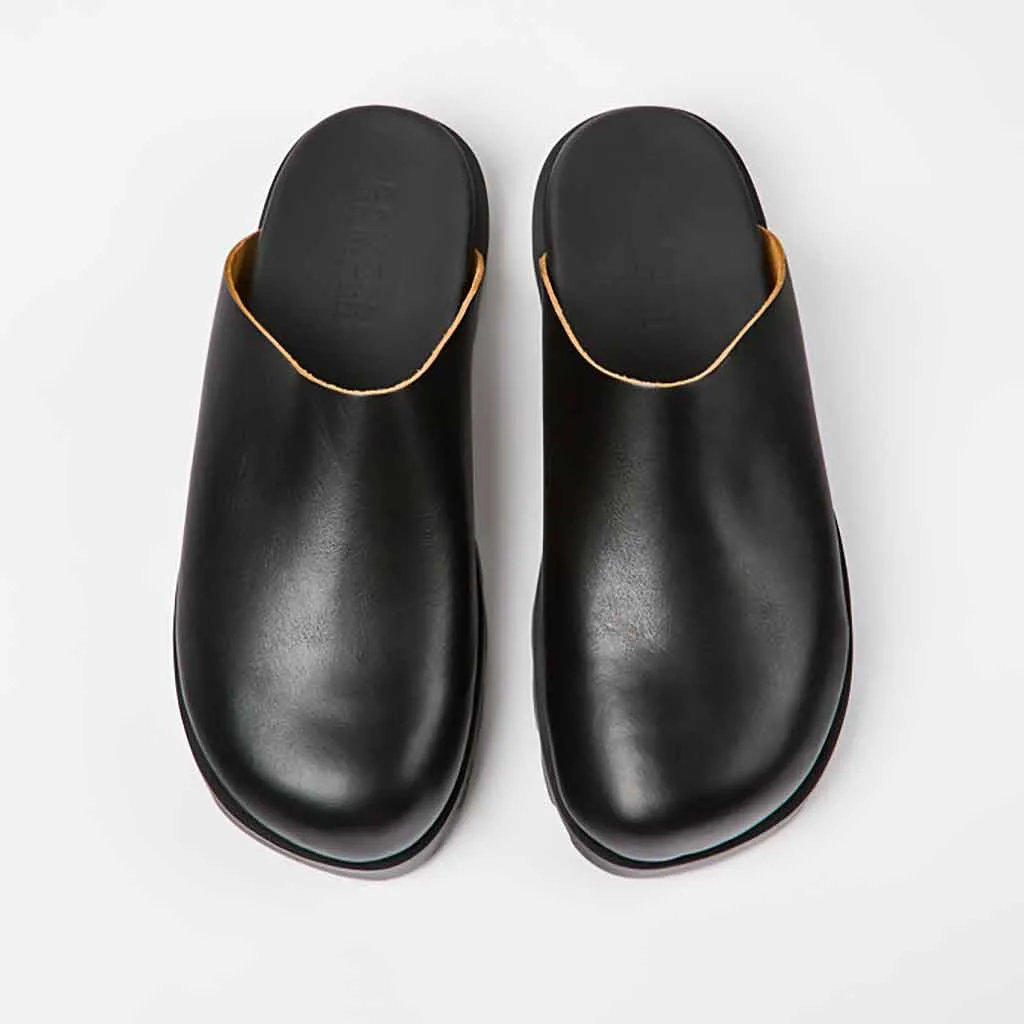 Camper Brutus Clog - Black Leather