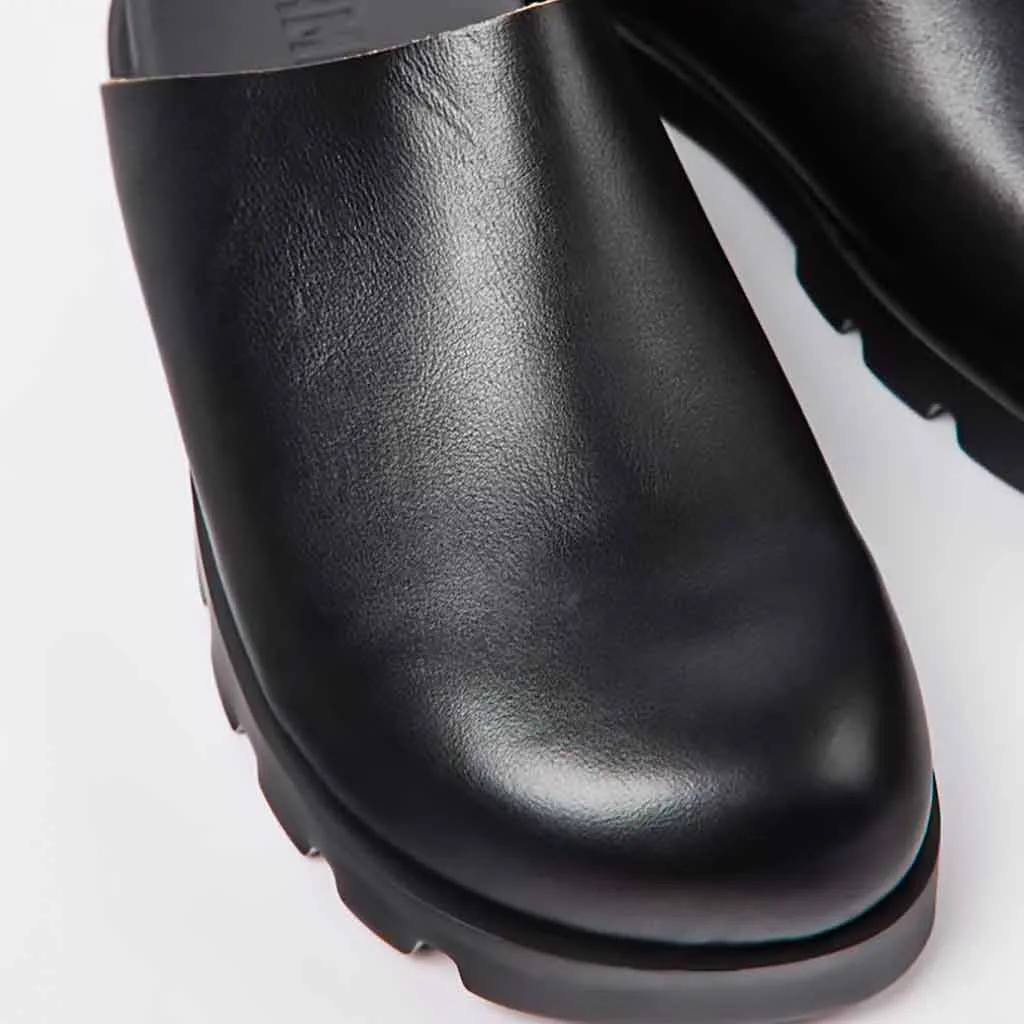 Camper Brutus Clog - Black Leather