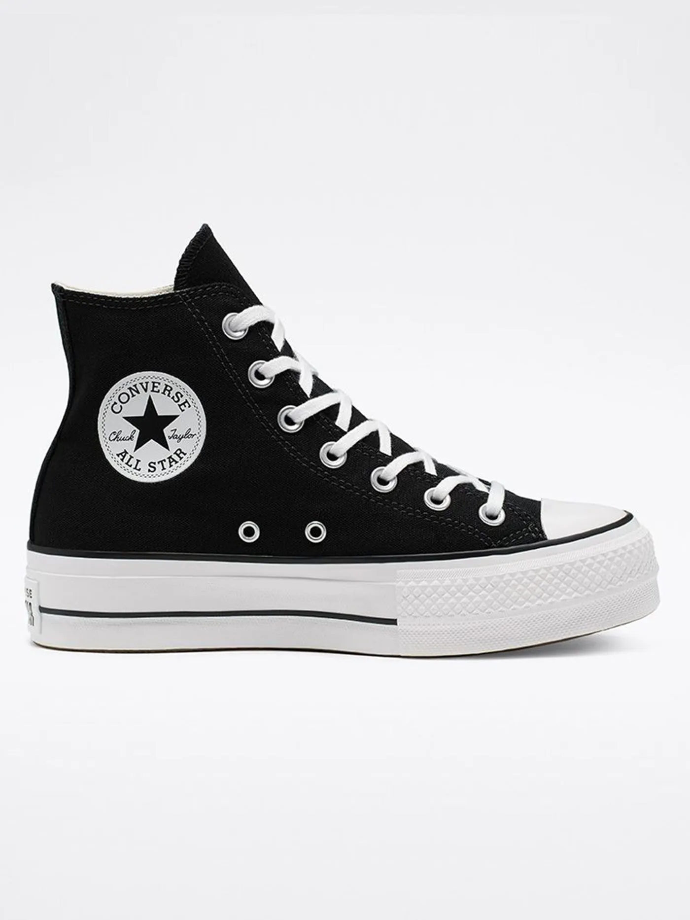 Chuck Taylor All Star Platform Hi Black/White/White Shoes