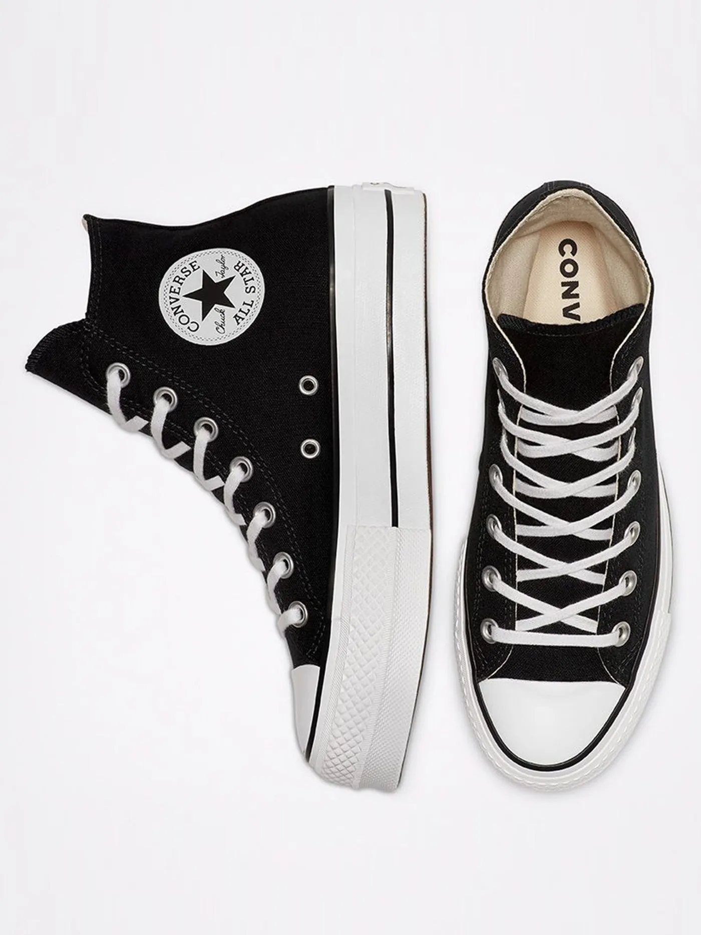 Chuck Taylor All Star Platform Hi Black/White/White Shoes