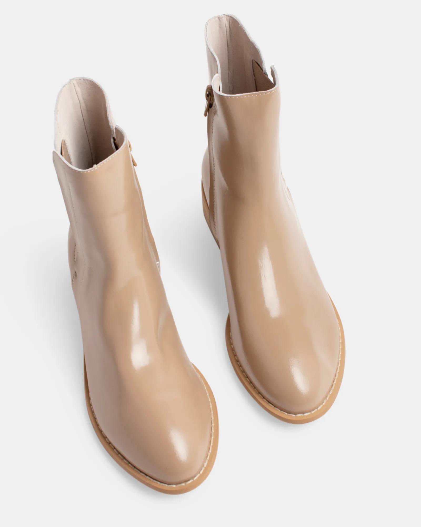Denmark Leather Boot - Stone Shine