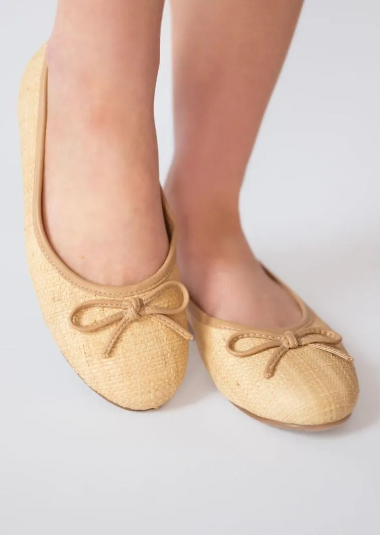 Erika Natural Weave Ballet Flat - FINAL SALE