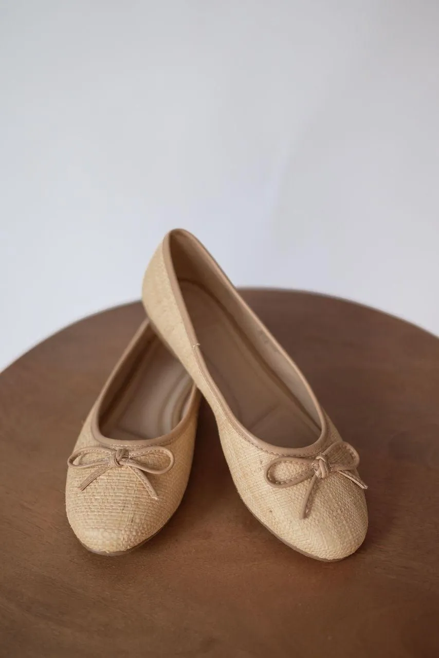 Erika Natural Weave Ballet Flat - FINAL SALE