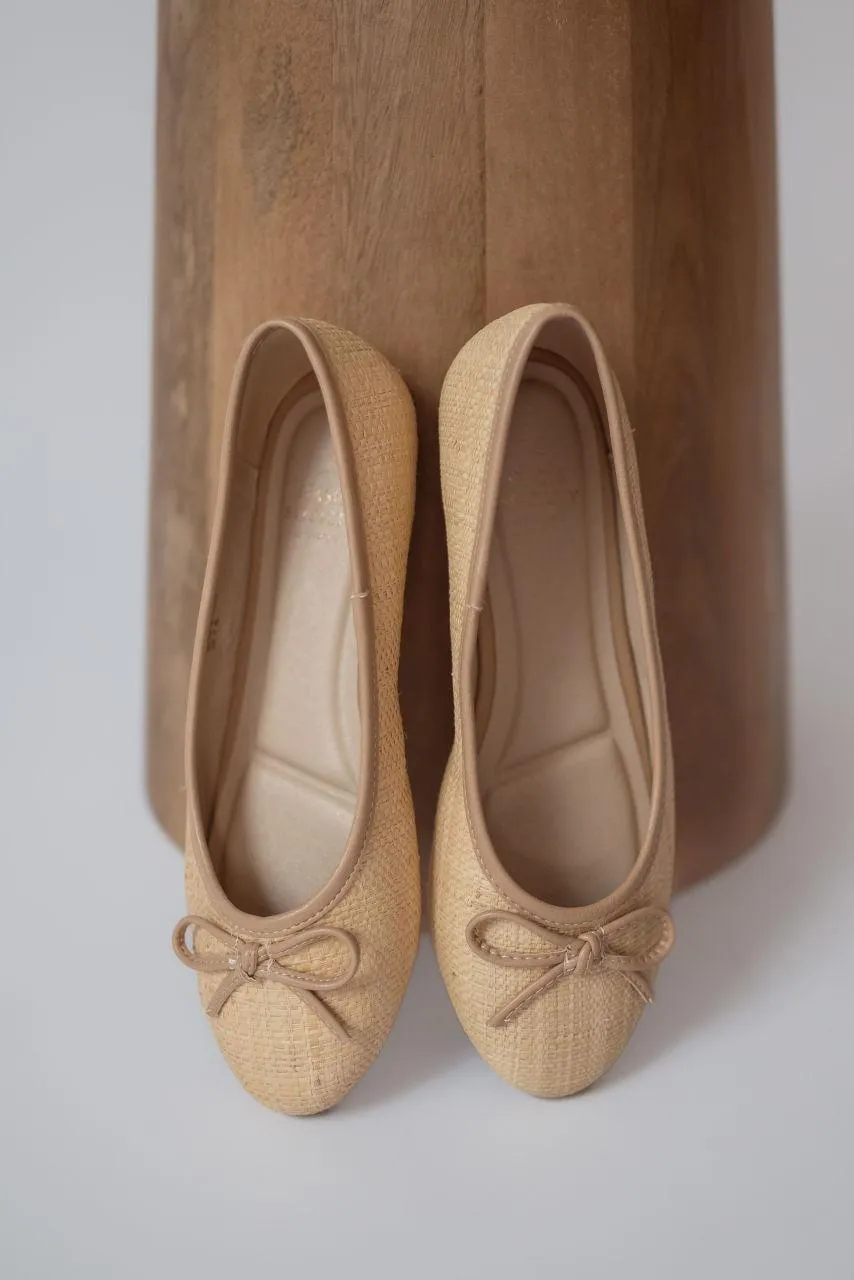 Erika Natural Weave Ballet Flat - FINAL SALE