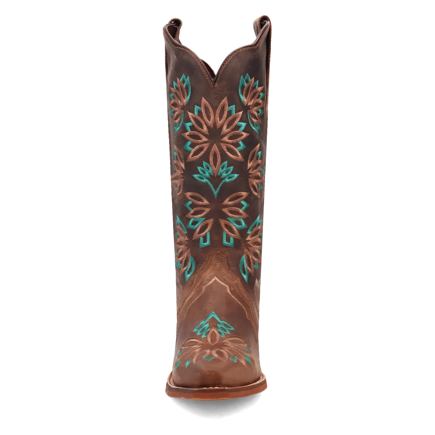 Laredo Women's Tobacco Filly Snip Toe Boots with All Over Embroidery