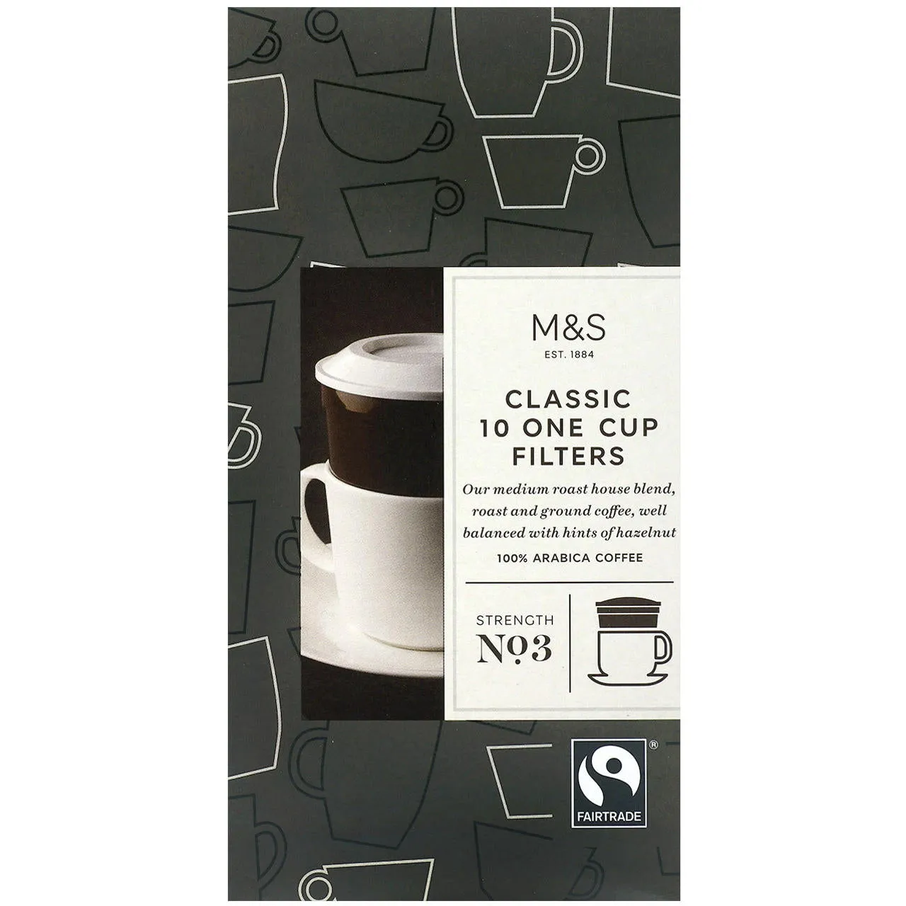M&S Cup Filters House Blend Ground Coffee 10 x 6.2g (62g)