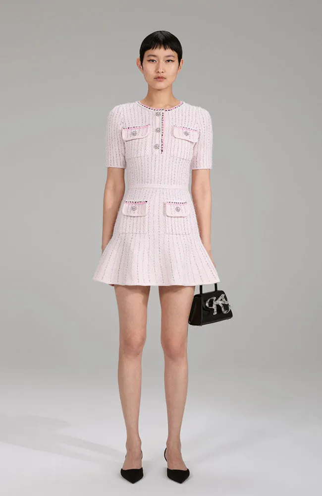 Melange Knit Mini Dress