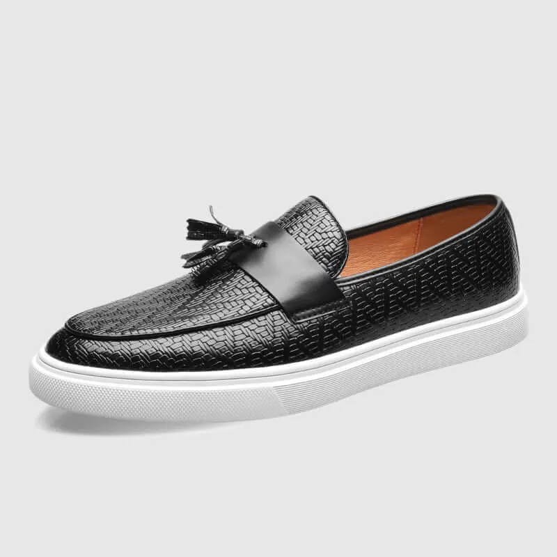 Men's Tassel Loafers - Casual Slip-On Shoes