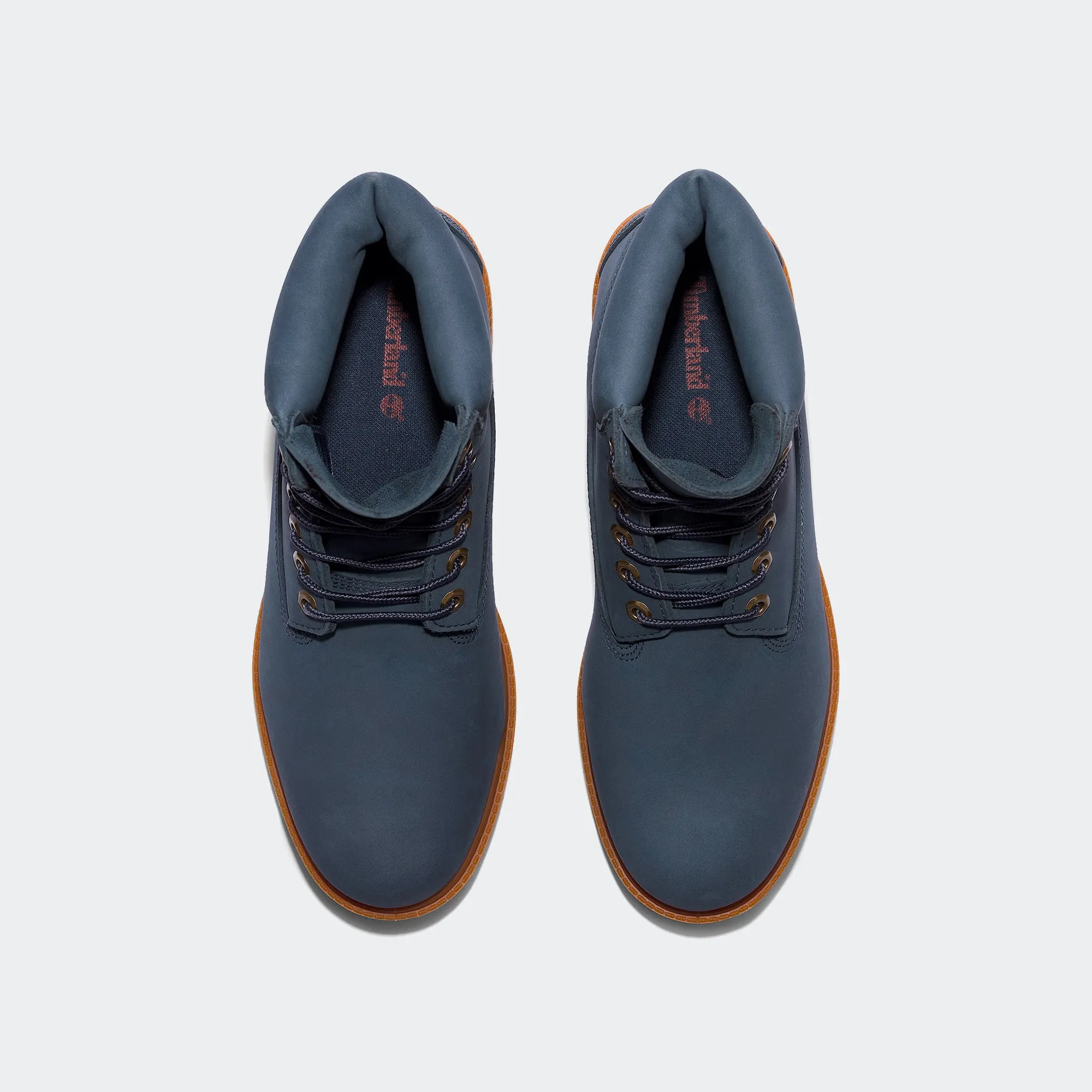 Men's Timberland Heritage 6-Inch Waterproof Boots Dark Blue Nubuck