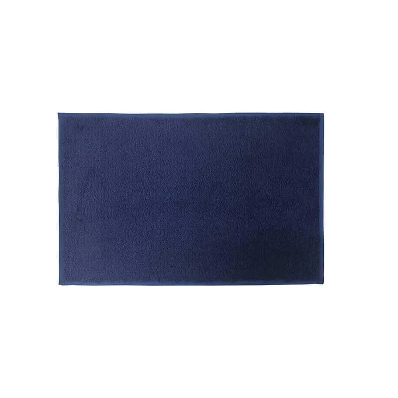 Navy Blue Microfiber Bathmat