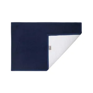Navy Blue Microfiber Bathmat