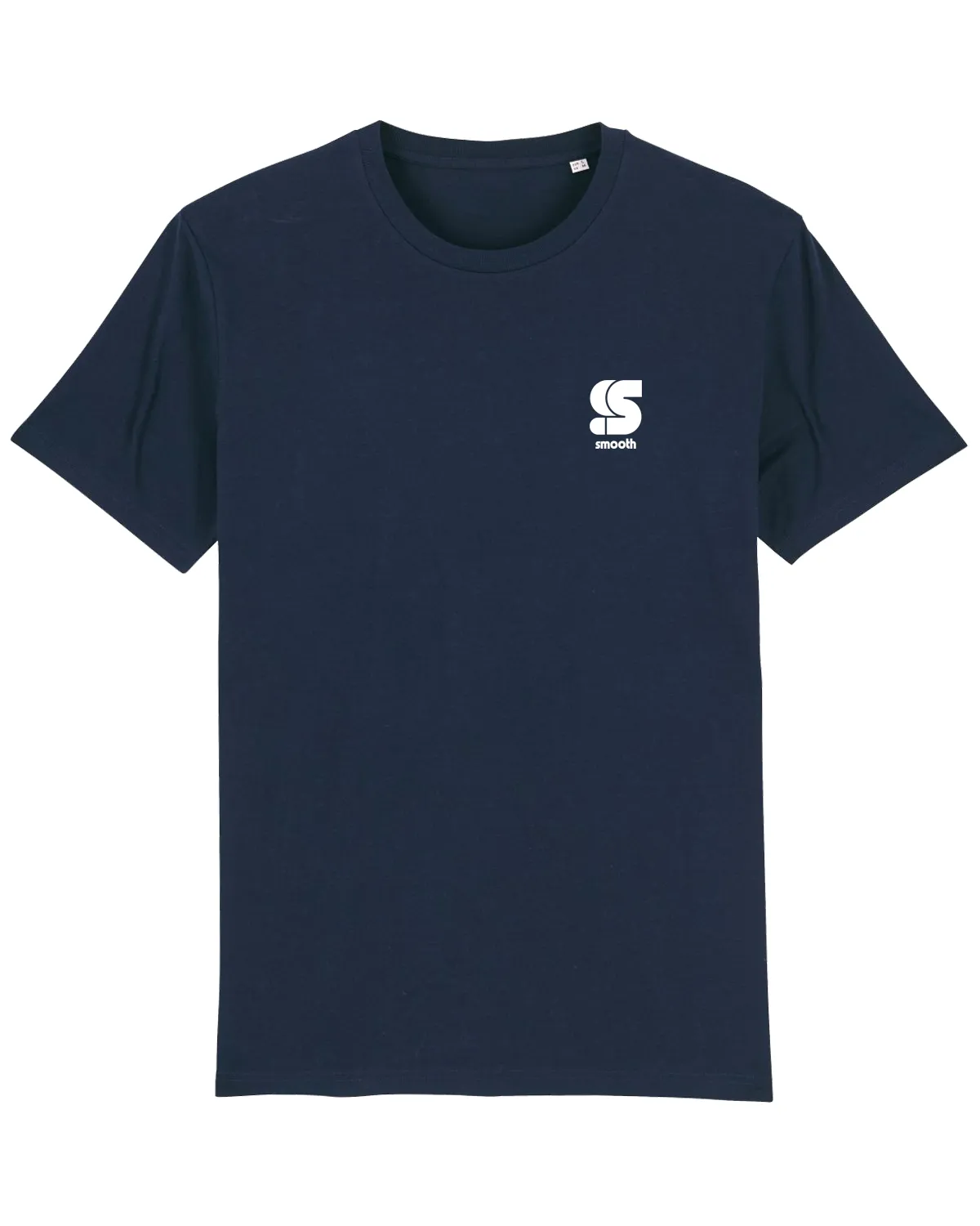 Navy Kids T / S Logo White Front Back Boys