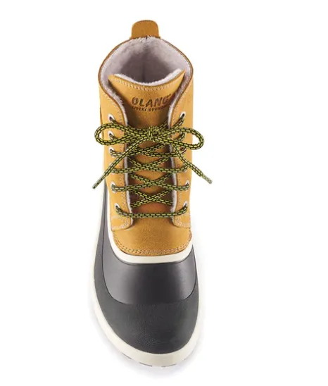 Olang "Quebec" Cold weather/waterproof up to -30 Grip boot curry/tan ice cleats