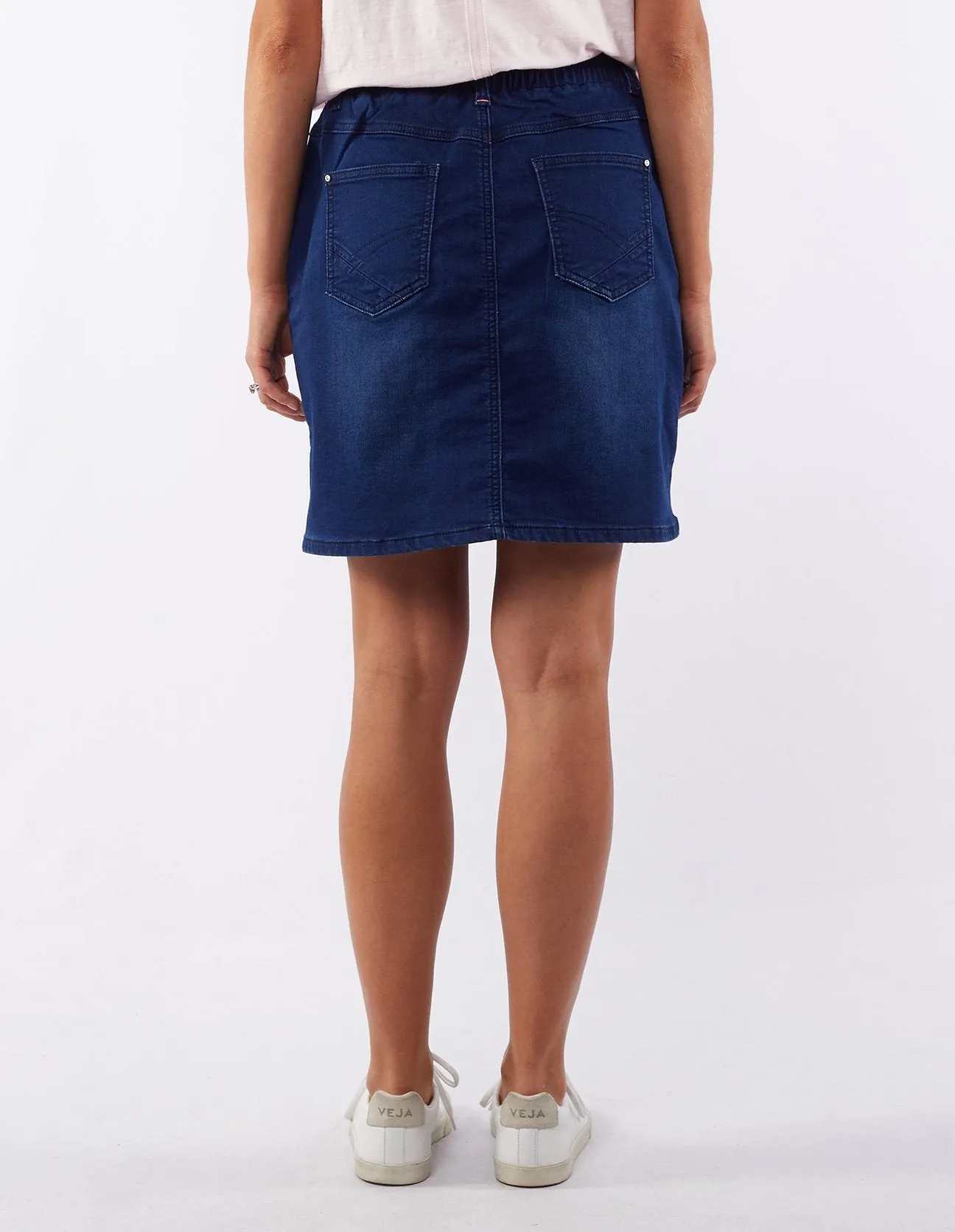 Plus Size Status Denim Skirt