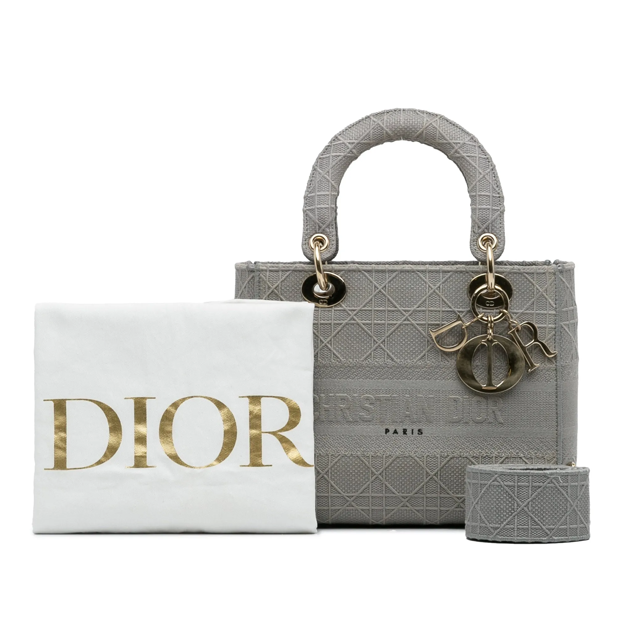 Trendy Inspired Dior Lady D-lite Medium Grey
