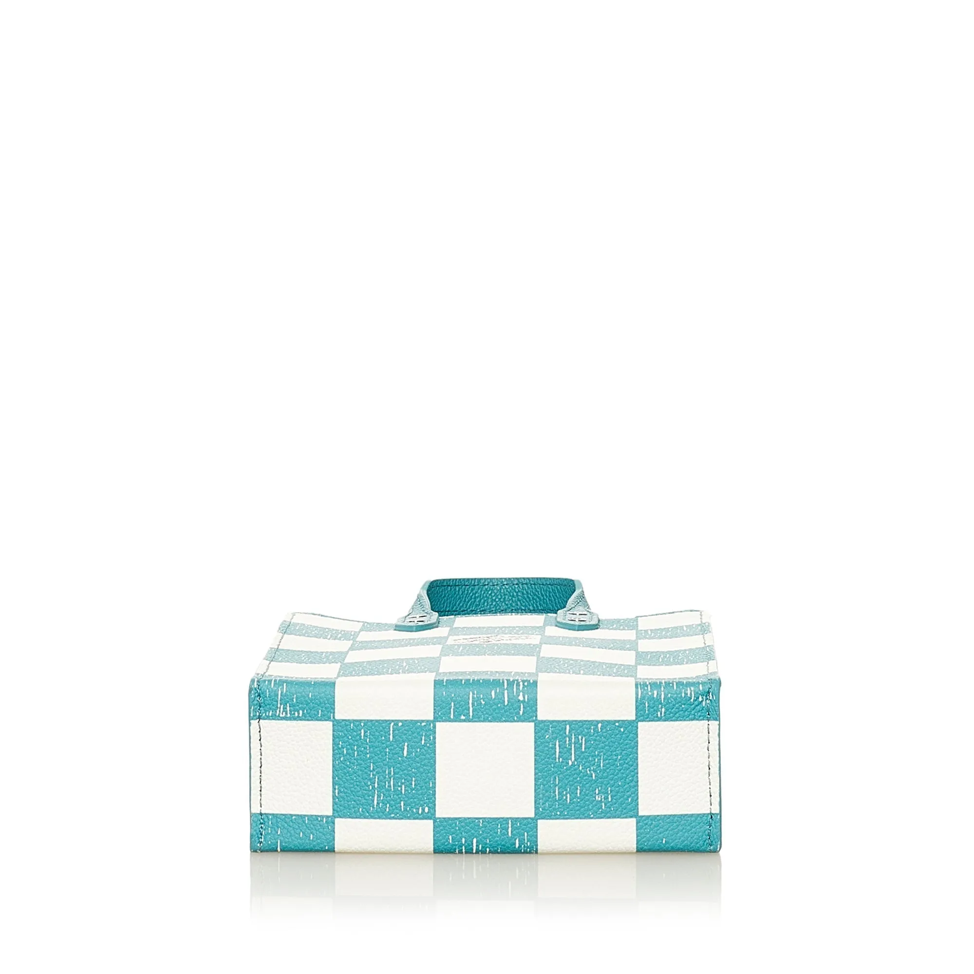 Trendy Inspired Louis Vuitton Sac Plat Xs Blue Checkerboard Damier Leather