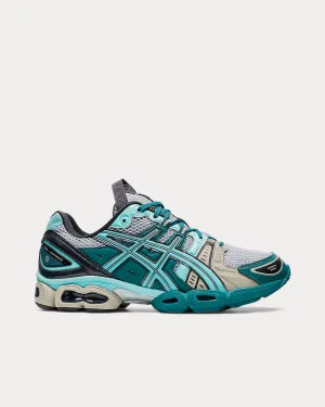 UB3-S GEL-NIMBUS 9 Piedmont Grey / Aruba Blue Low Top Sneakers