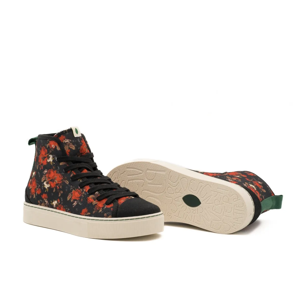 vegan bootie red roses PHO013
