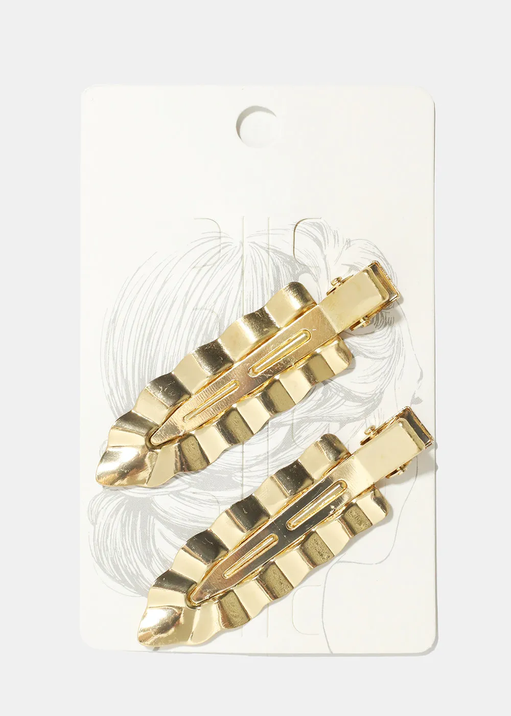 Wavy Leaves Hair Clips