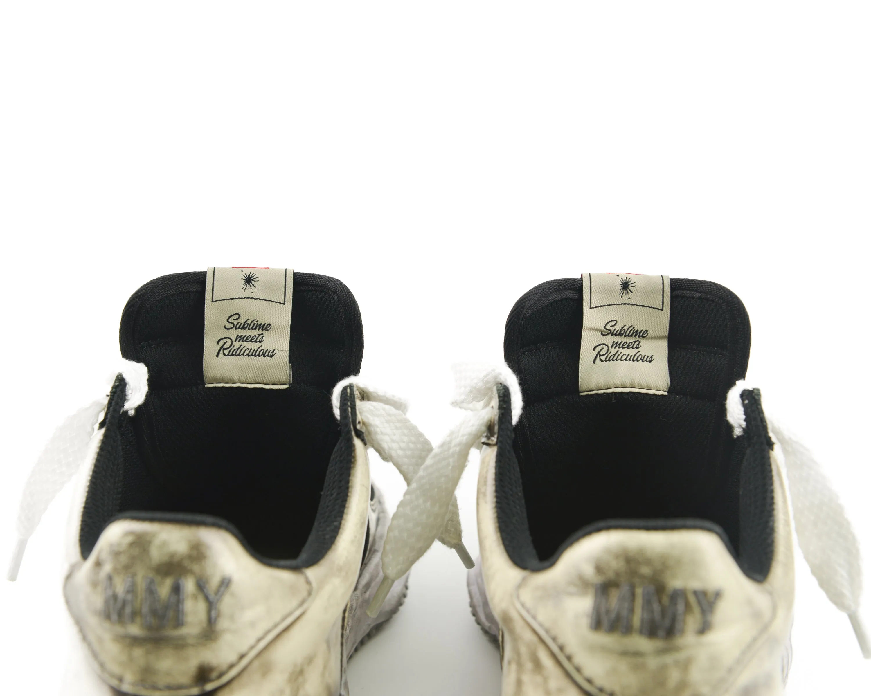 Wayne Distressed Lace-Up Sneakers