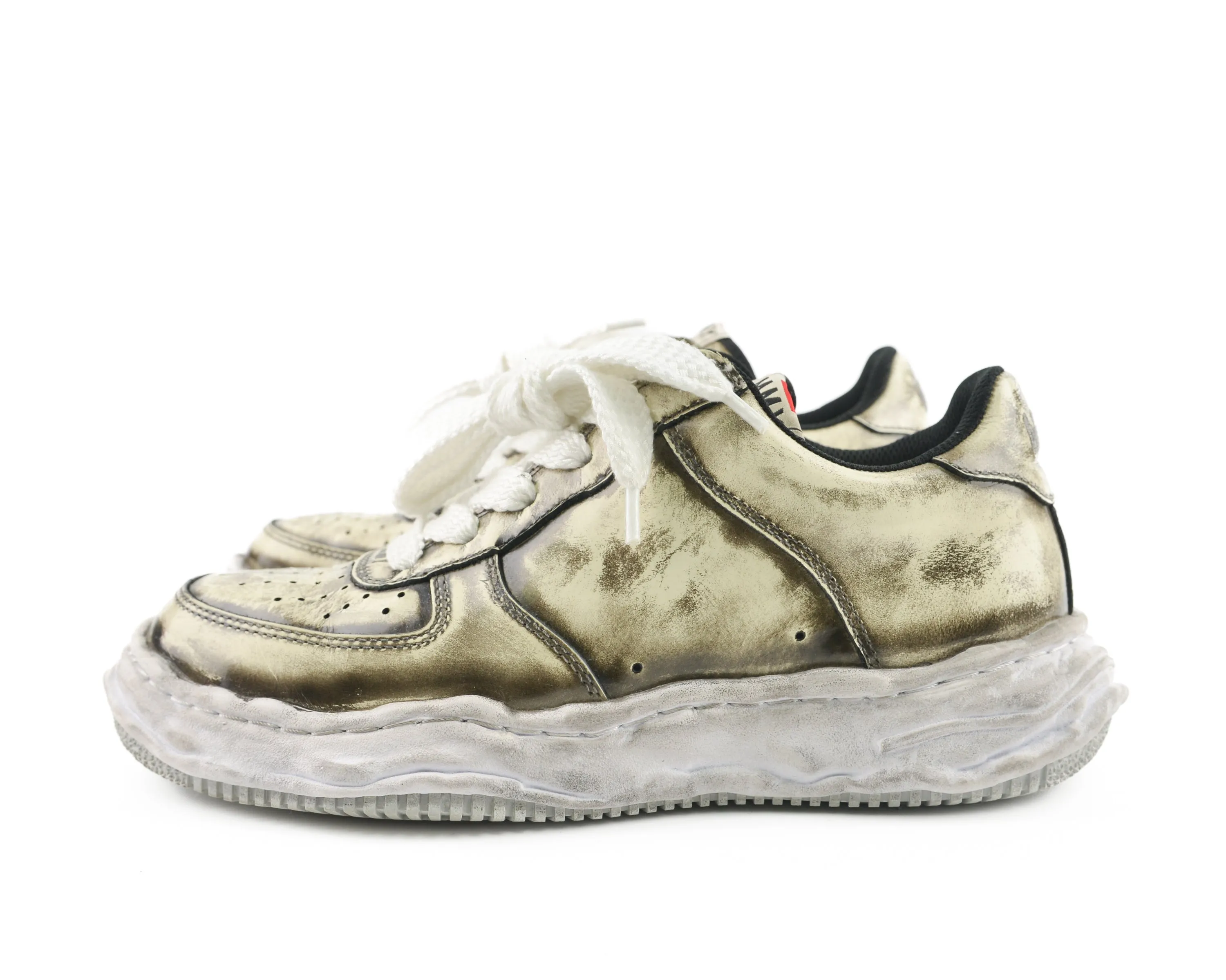 Wayne Distressed Lace-Up Sneakers