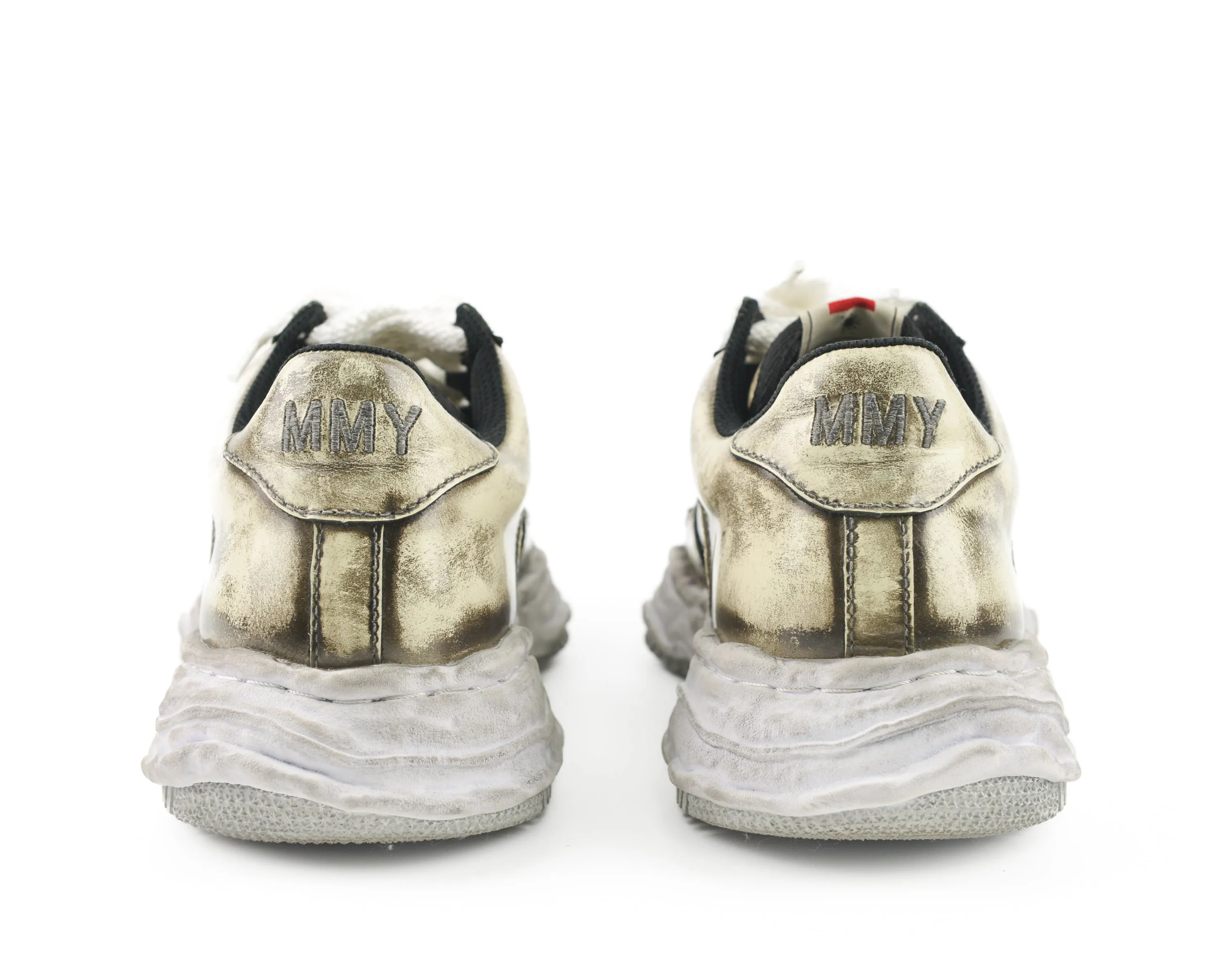 Wayne Distressed Lace-Up Sneakers