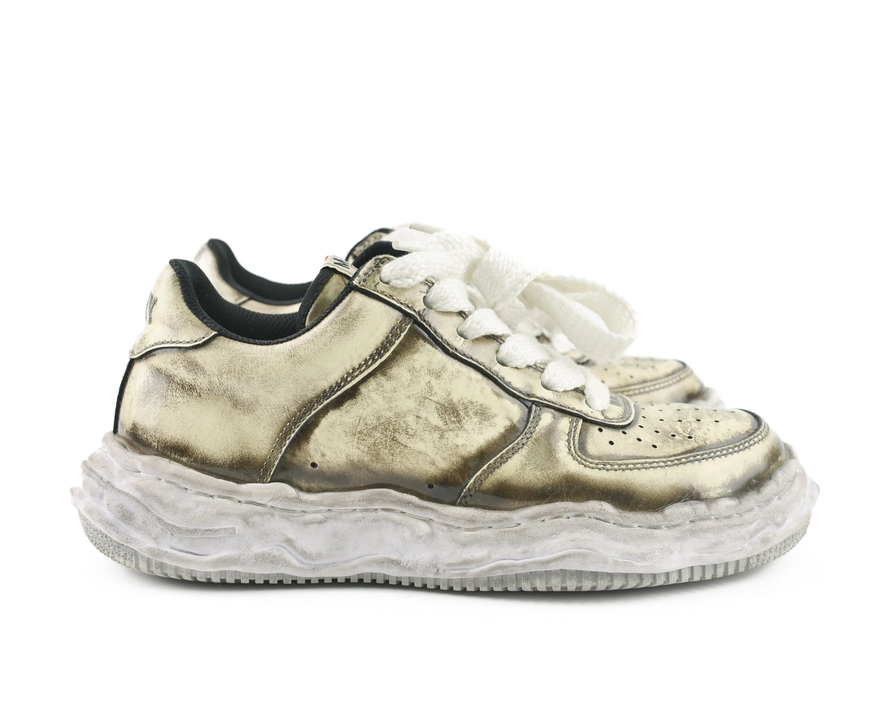 Wayne Distressed Lace-Up Sneakers