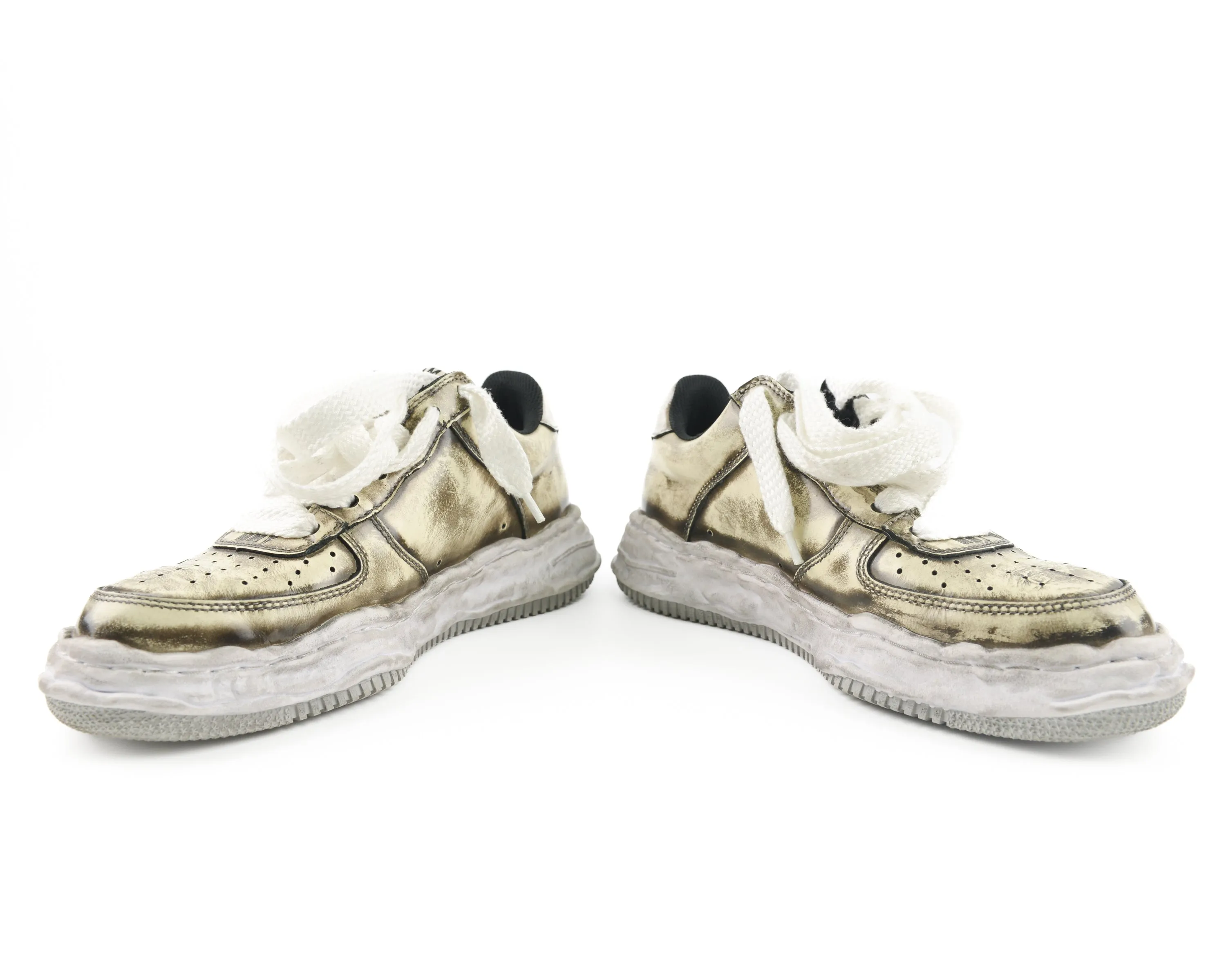 Wayne Distressed Lace-Up Sneakers