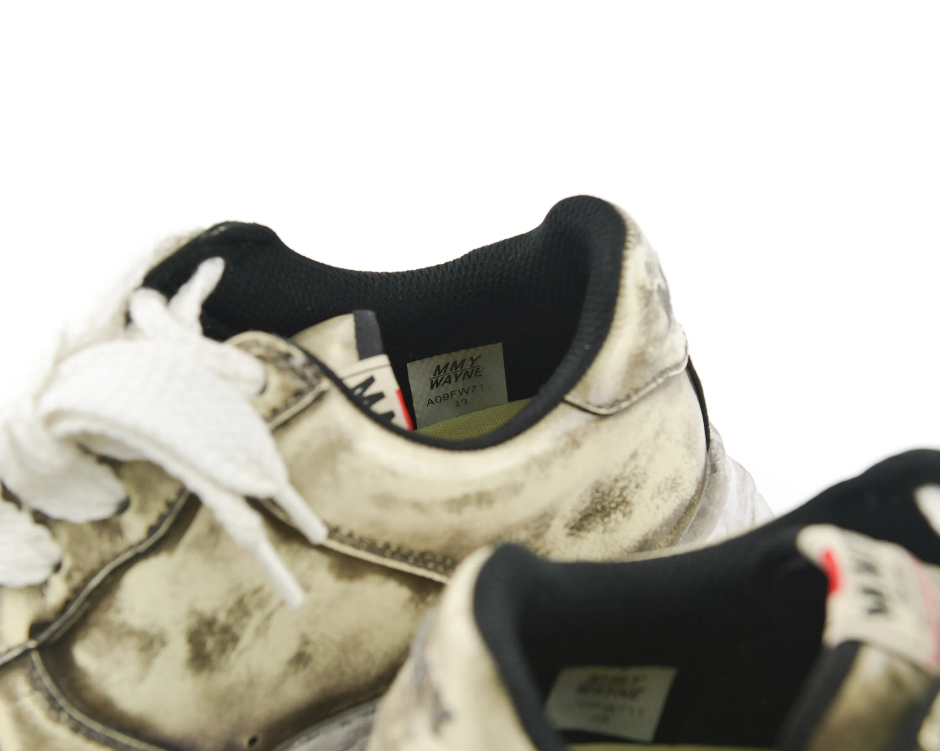 Wayne Distressed Lace-Up Sneakers