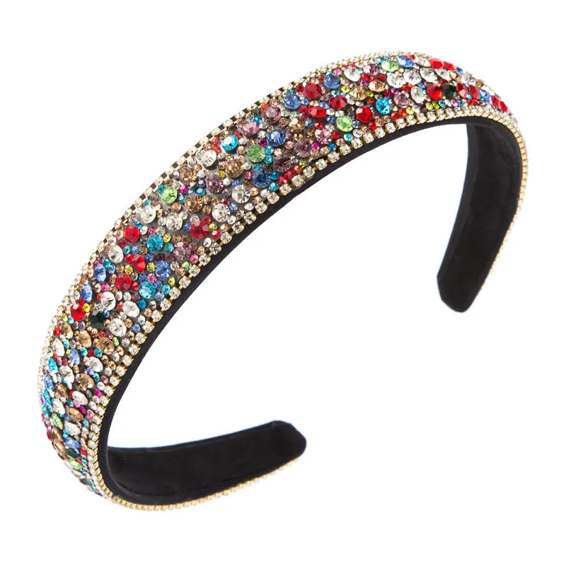 Wholesale Trendy Color Full Diamond Non-slip Headband